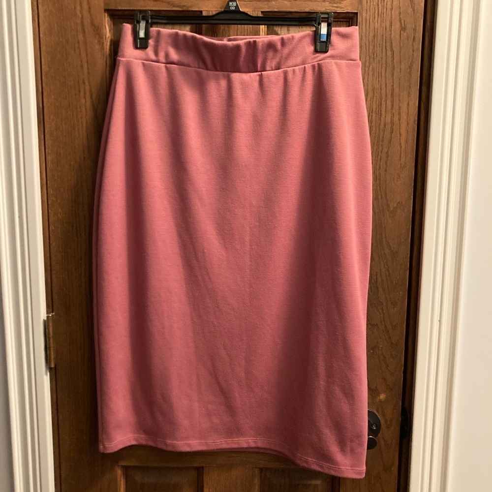 Women’s Jupe de Abby Brand Mauve Pencil Skirt Size Large